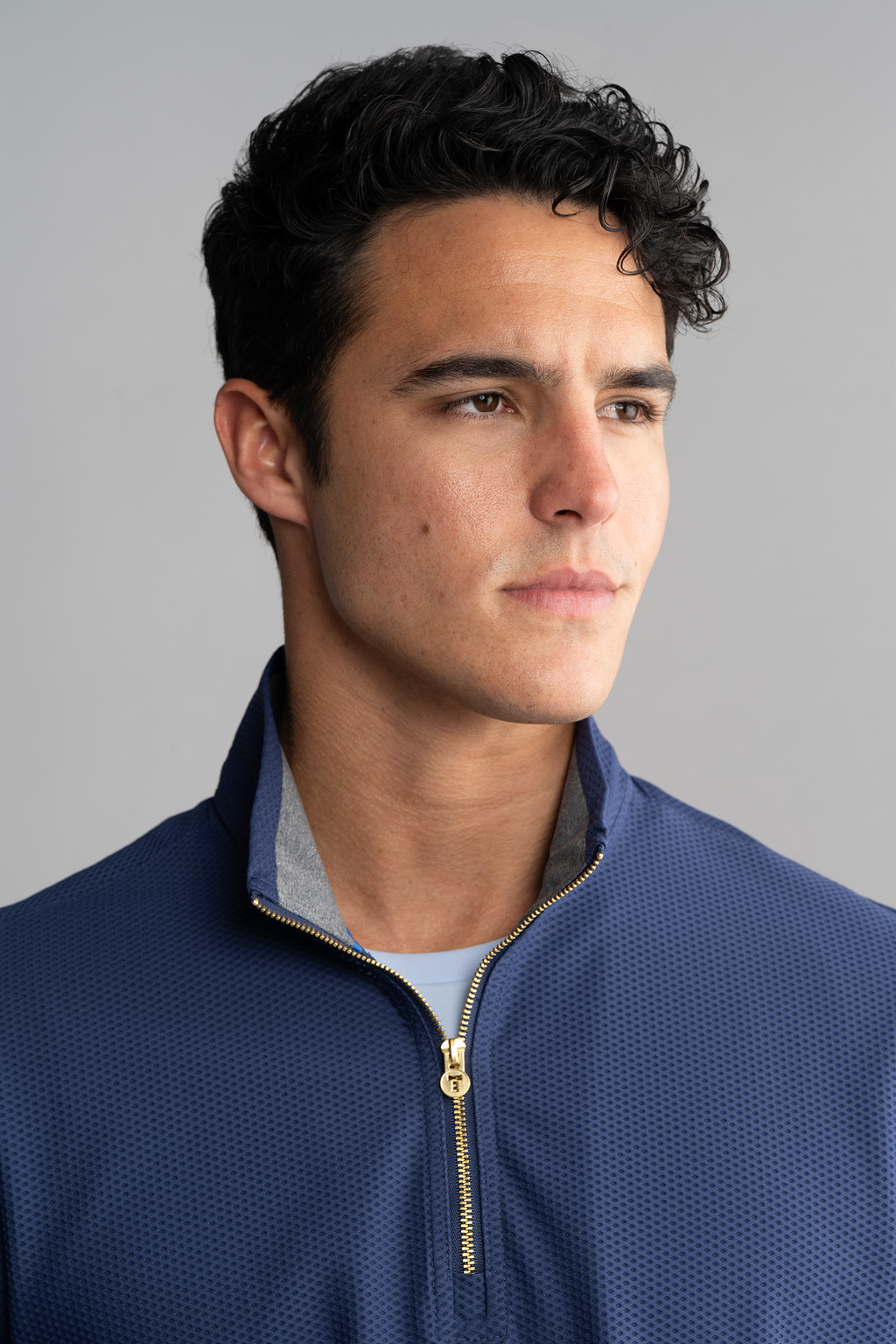 Air Quarter Zip // Blue