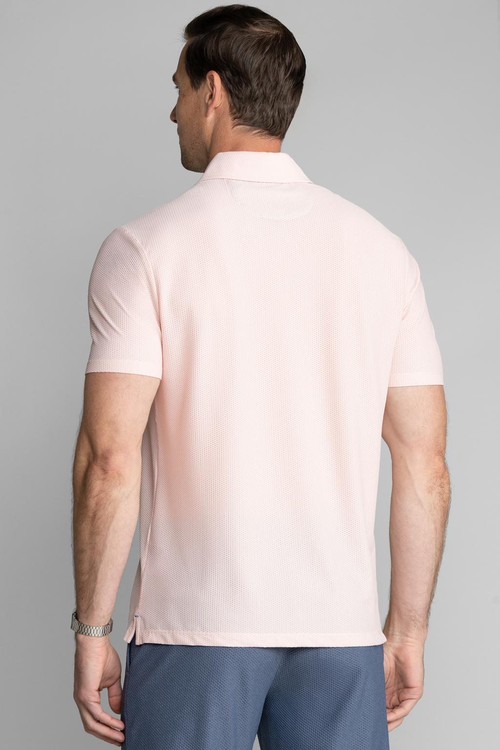 AIR Zip Polo Solid // Sakura
