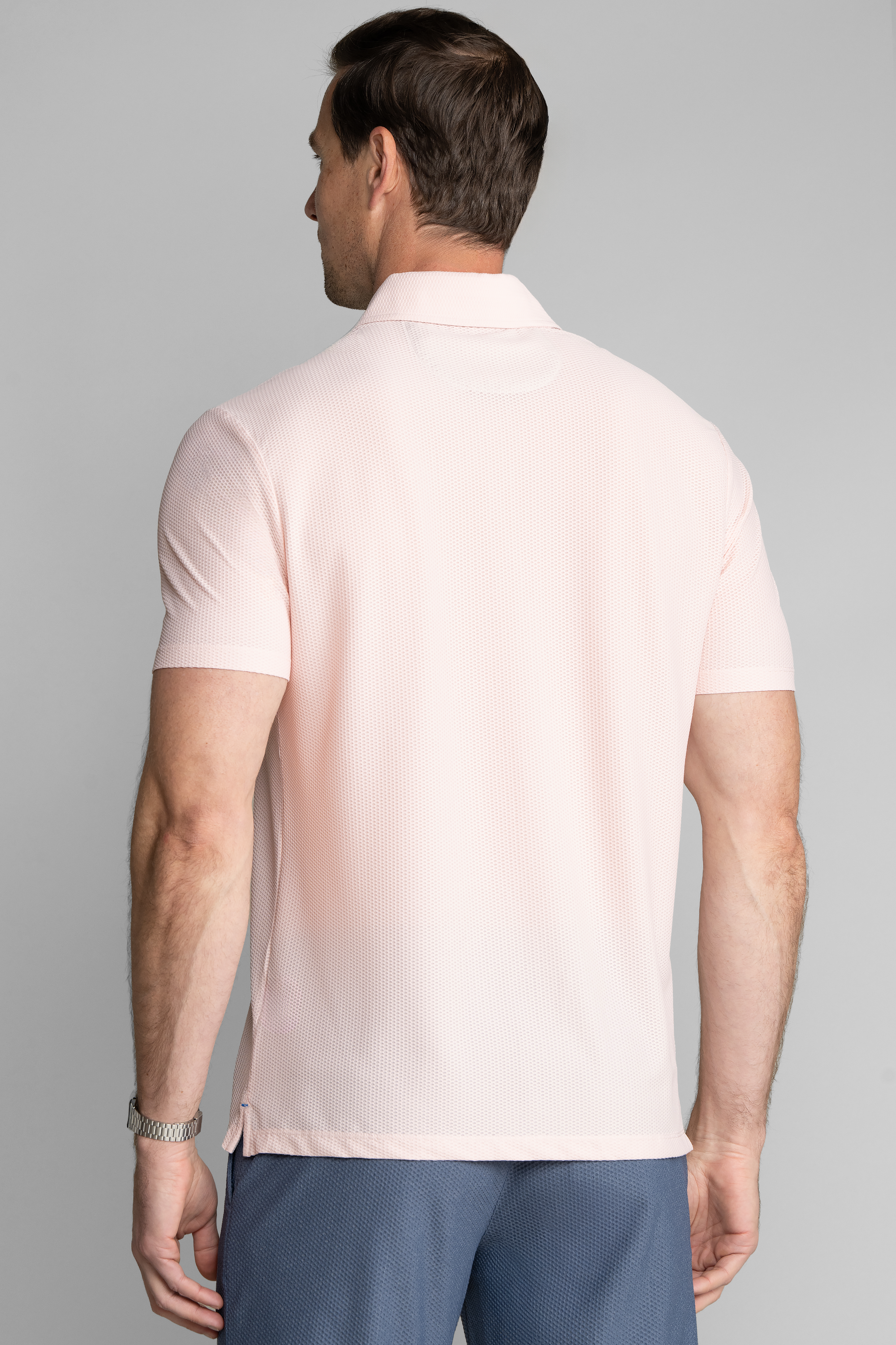 AIR Zip Polo Solid // Sakura