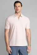AIR Zip Polo Solid // Sakura