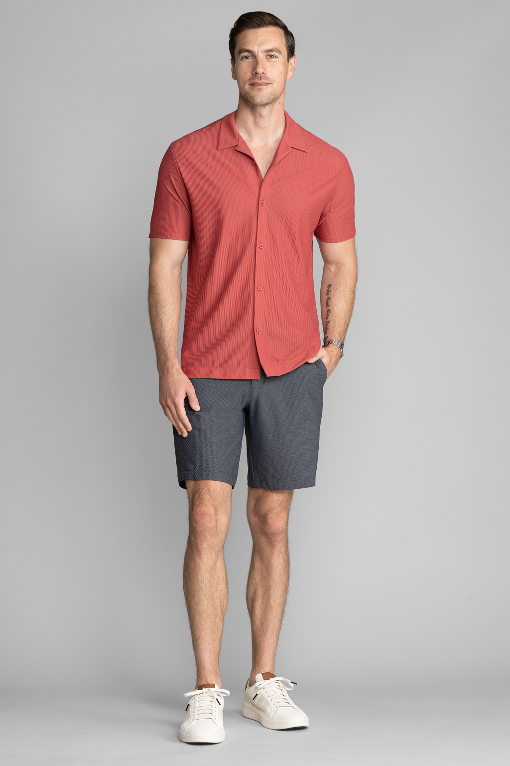 AIR Resort Shirt Solid // Cinnabar