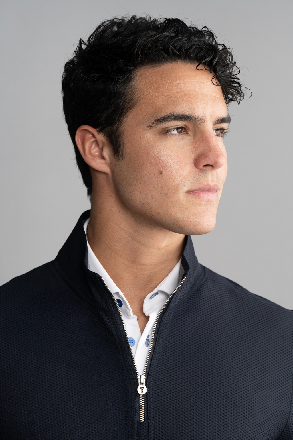 Air Quarter Zip // Navy