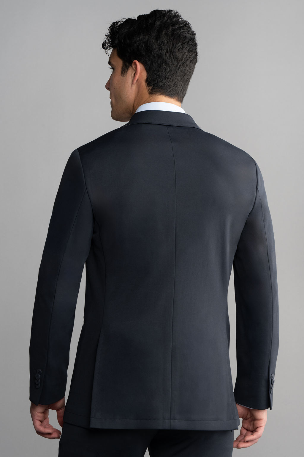 Circular Knit Blazer // Black