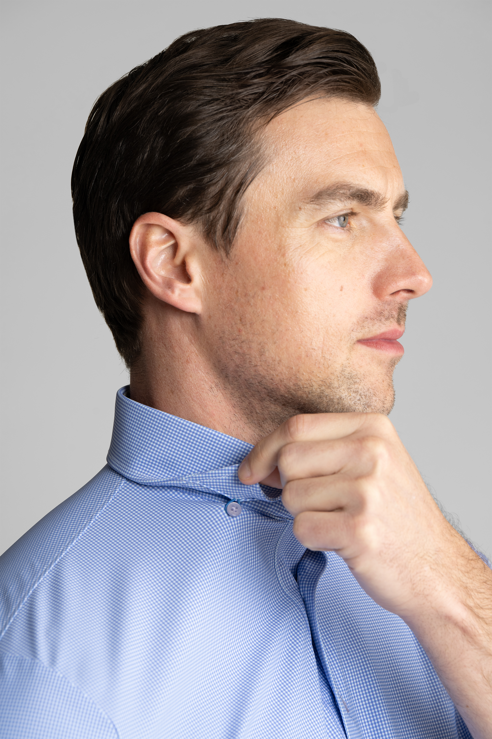 Event Polo Windowpane // Blue Puppytooth