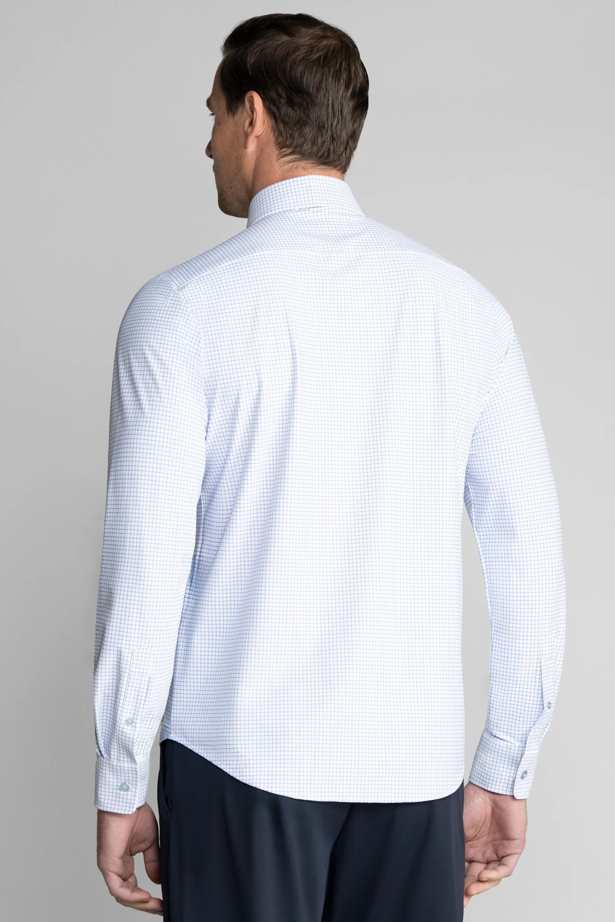 The Event Shirt Windowpane // Blue Purple