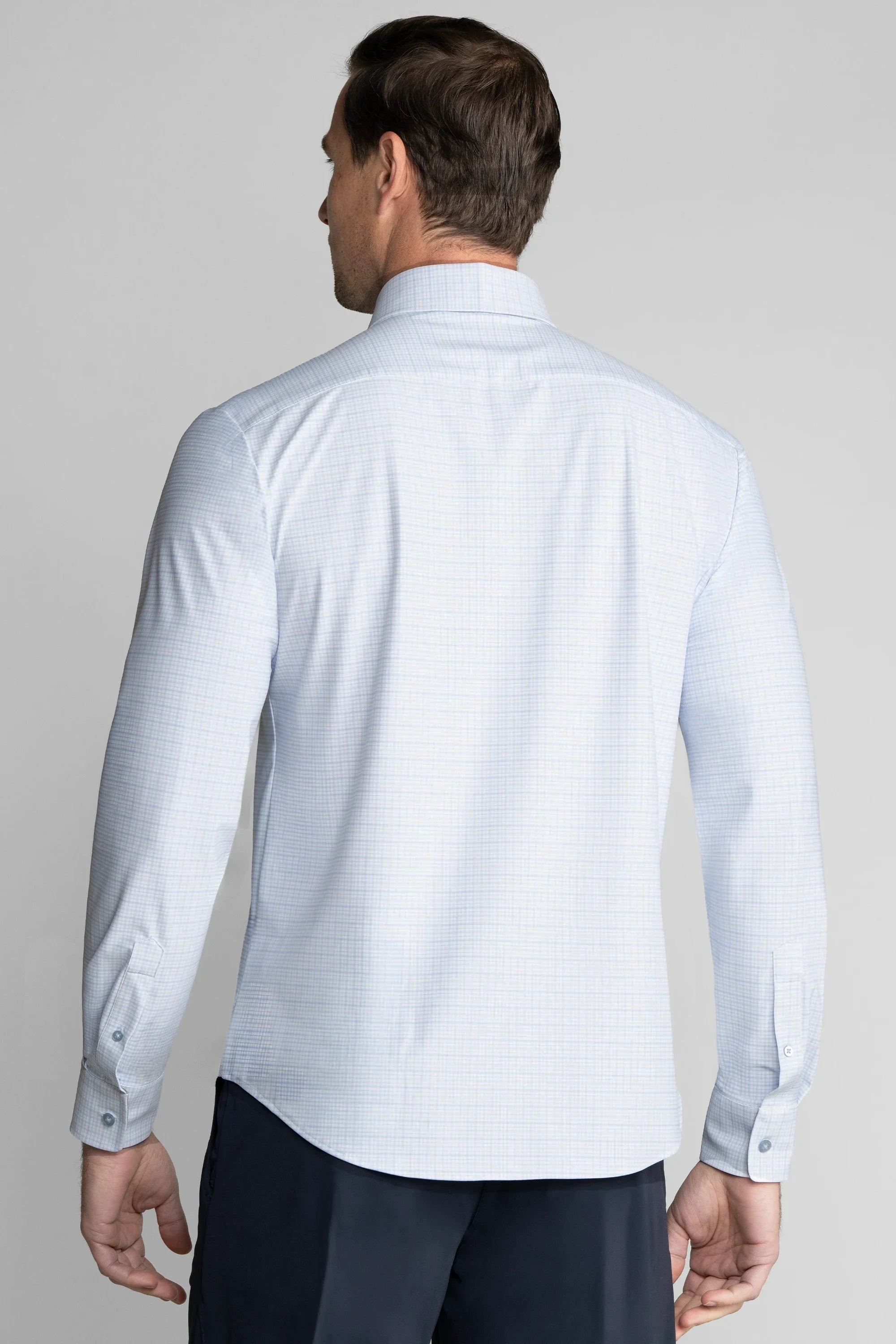 The Event Shirt Windowpane // Light Blue Grid