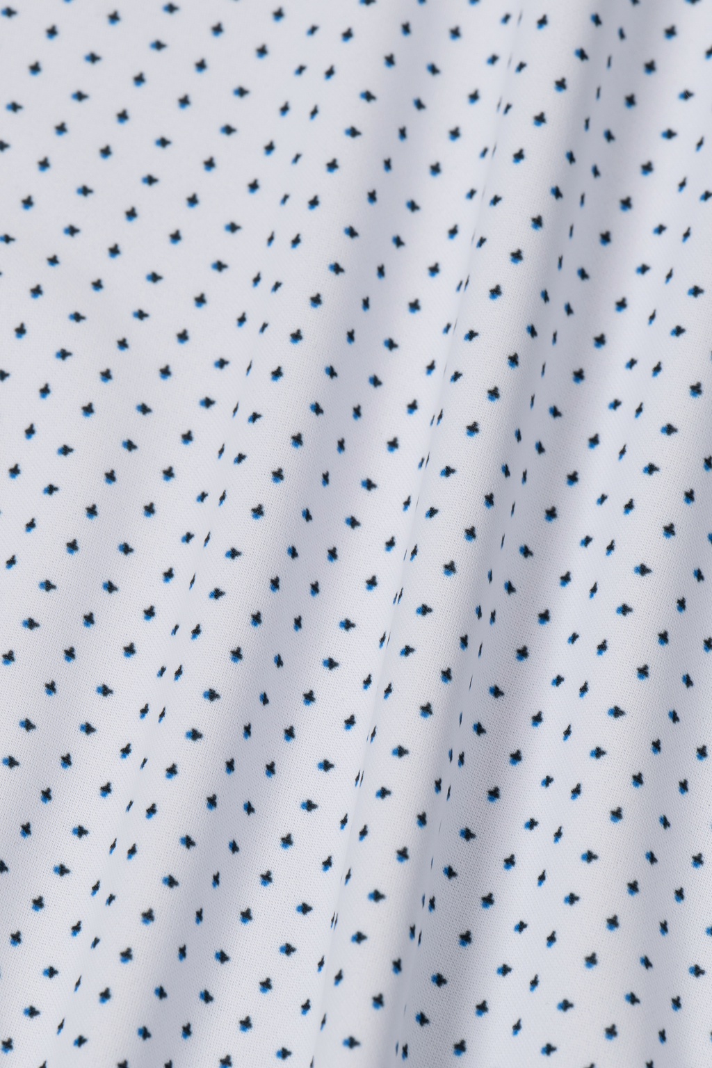 Long Sleeve Button Down Polo Dot // Blue Acorn