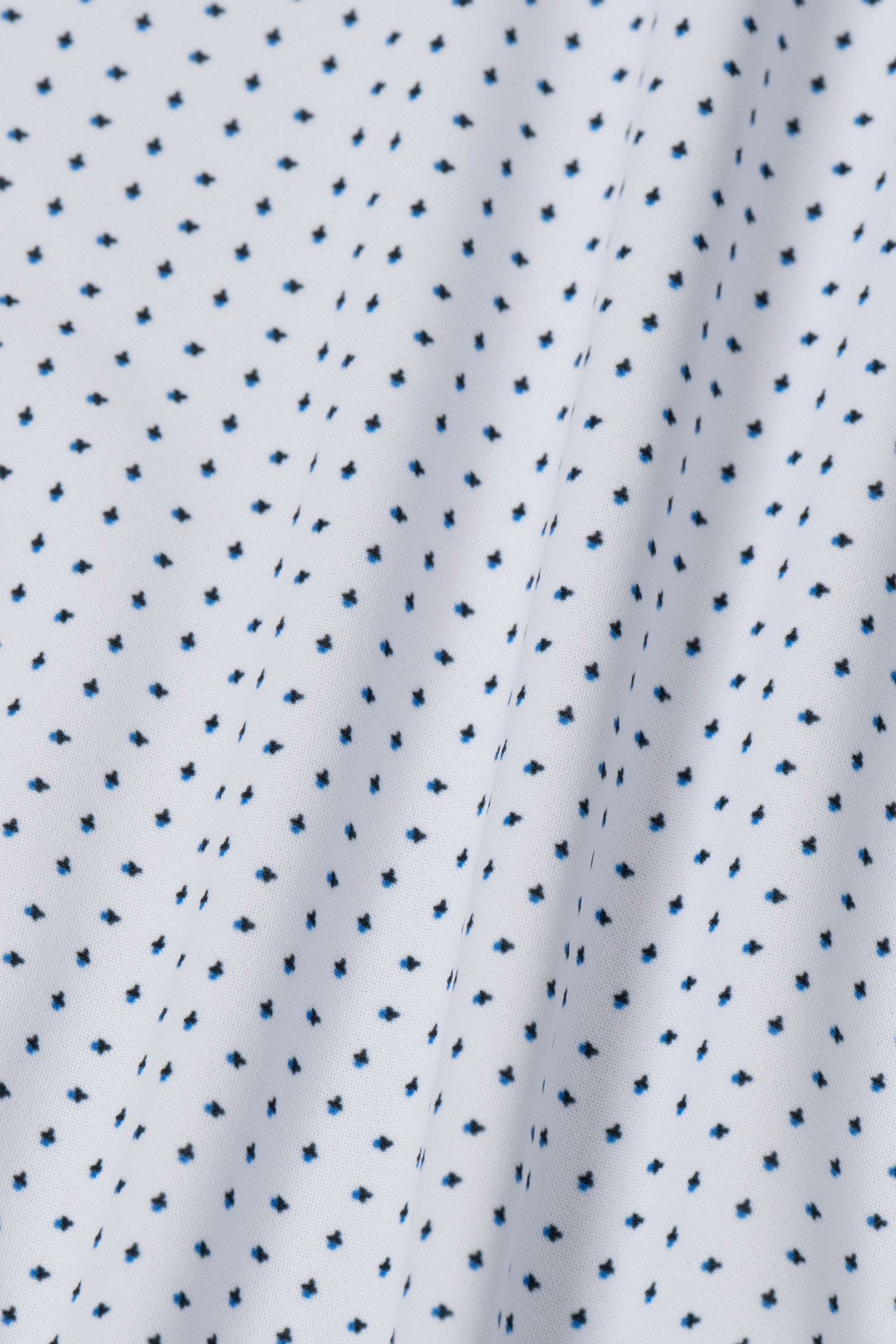 Long Sleeve Button Down Polo Dot // Blue Acorn