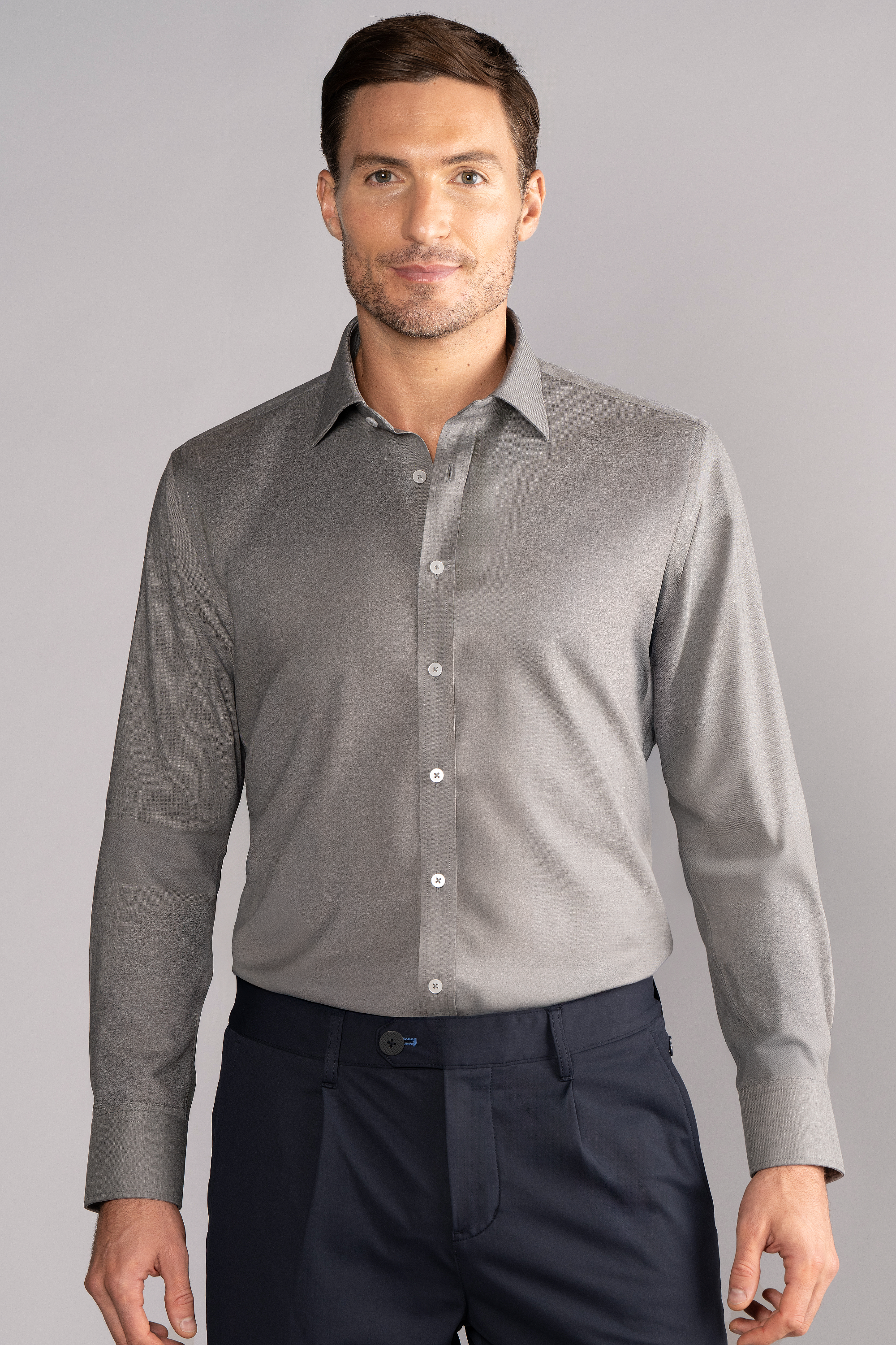 Leader Non-Iron Solid // Heather Grey