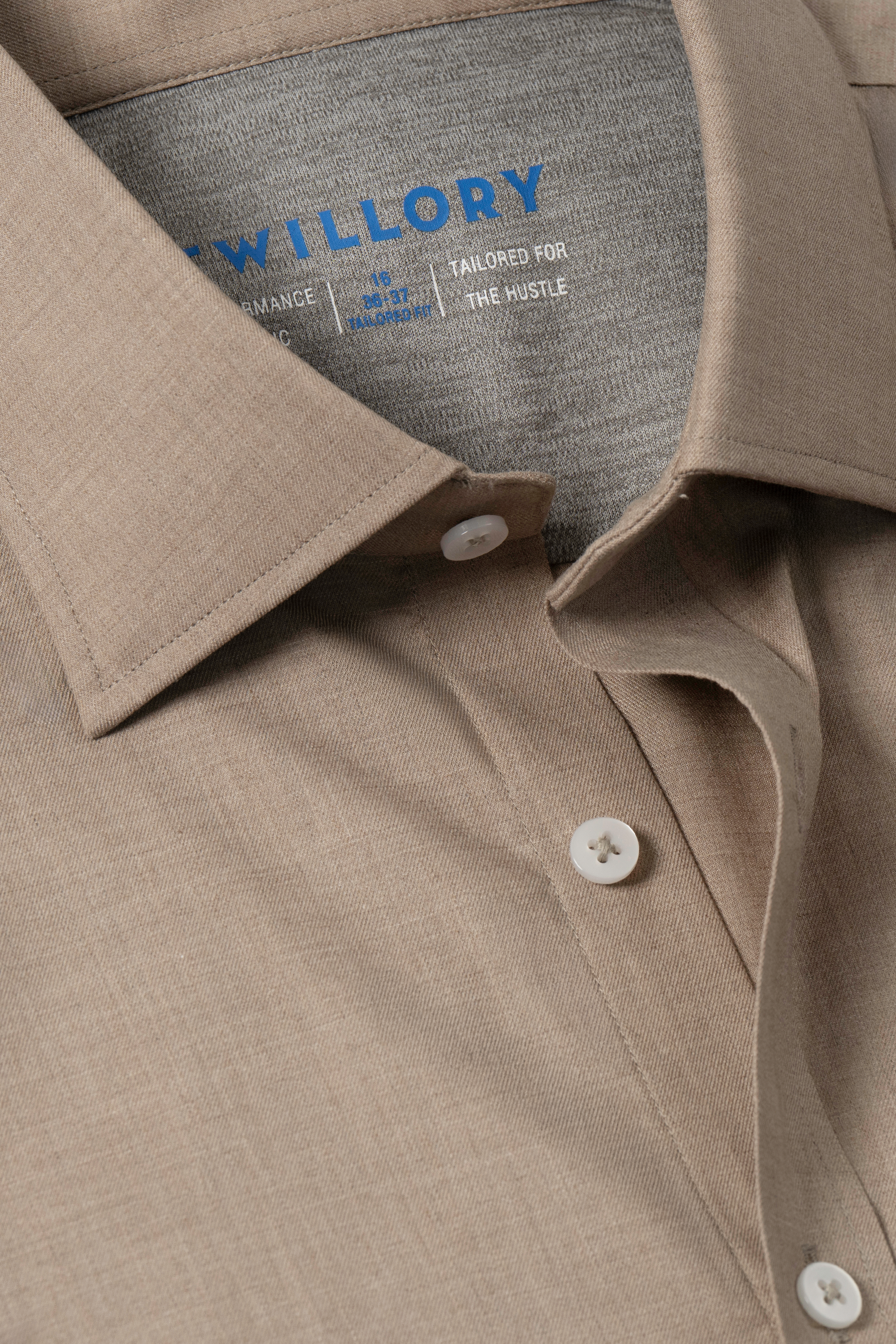 Leader Non-Iron Solid // Heather Sepia