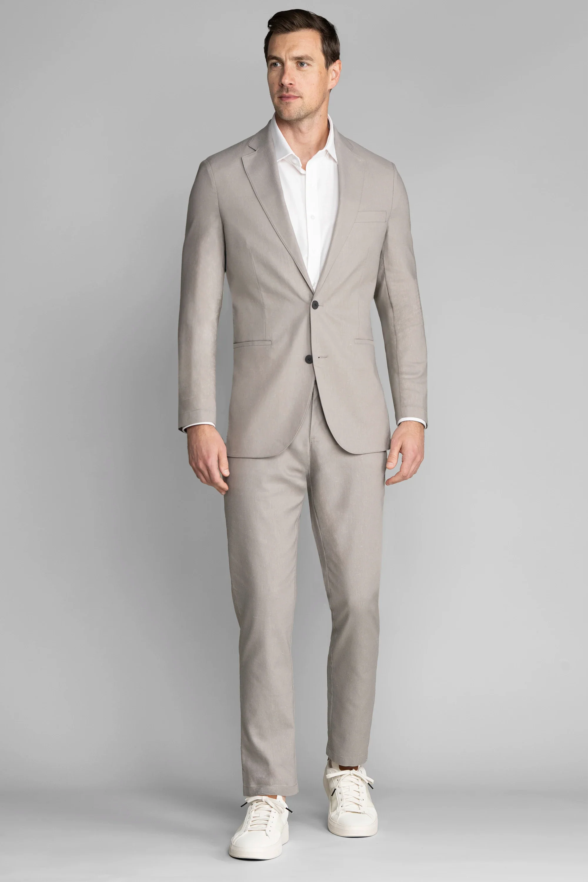 Performance Linen Blazer // Ash