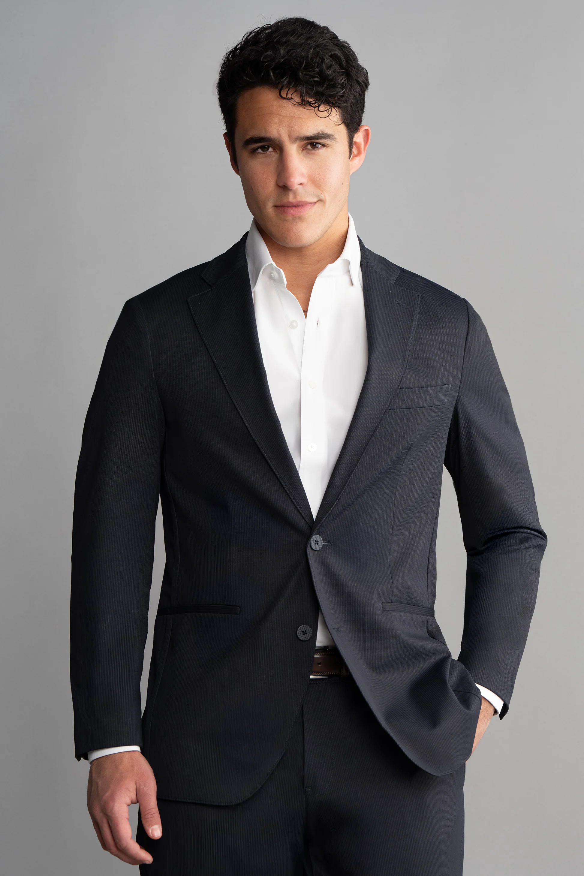 Performance Blazer // Navy Pin Stripe