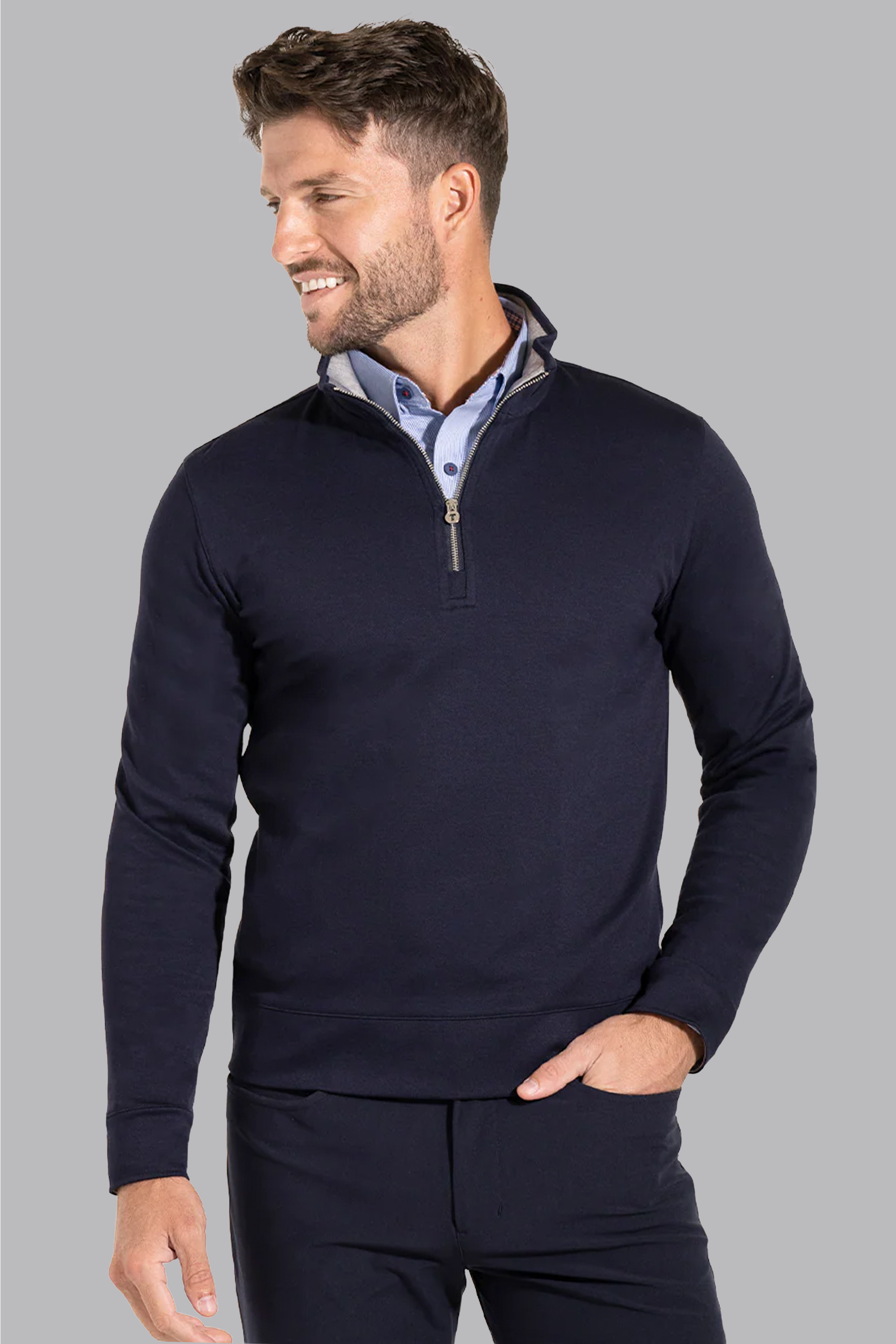 Performance Quarter Zip // Navy