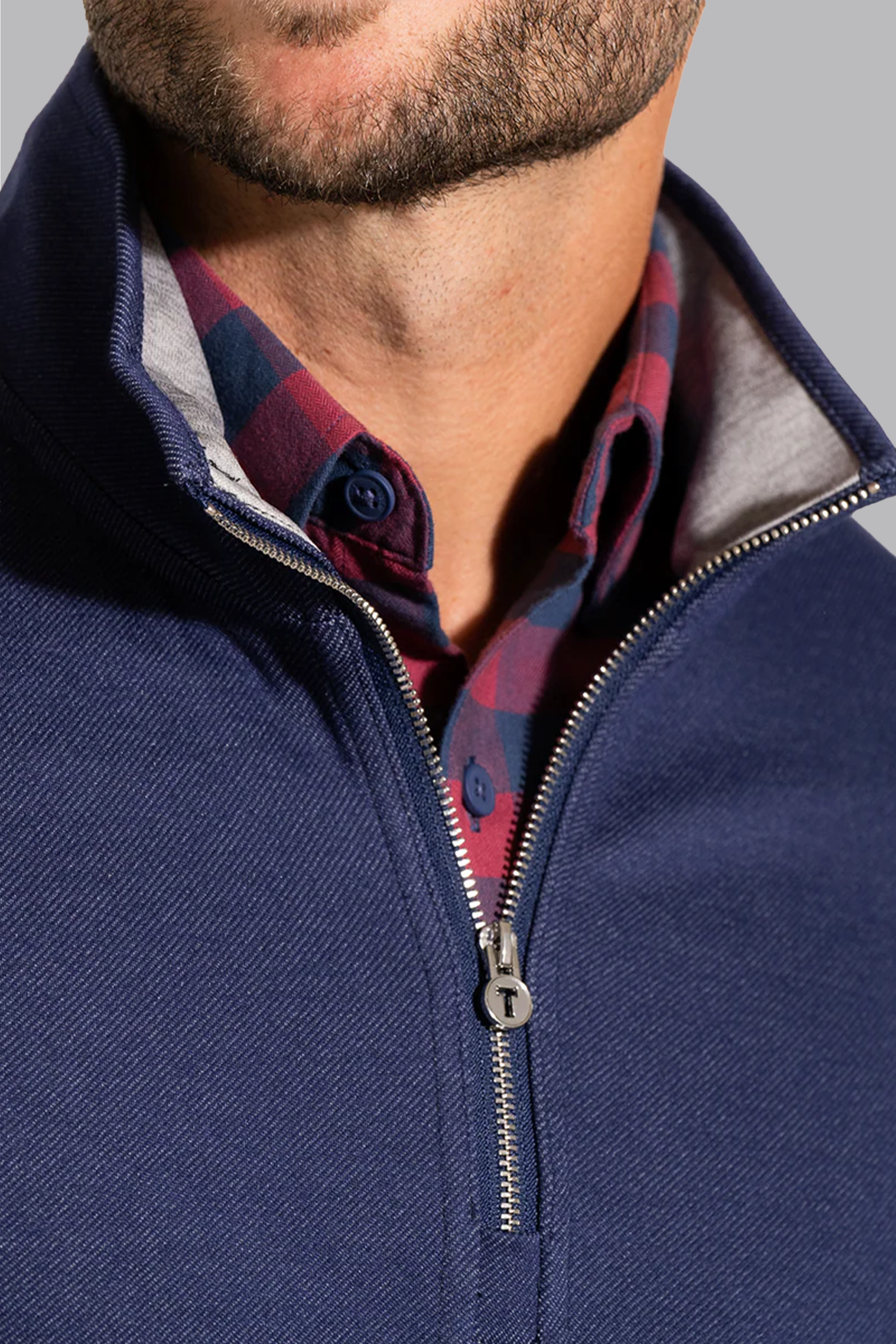 Performance Quarter Zip // Denim
