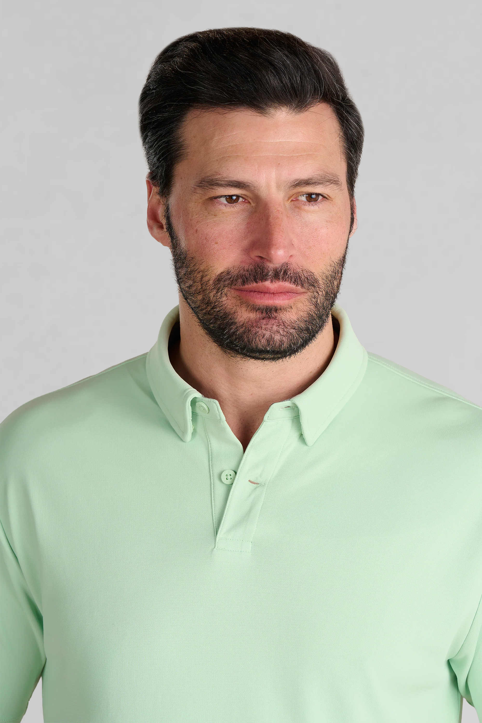 Short Sleeve Polo Solid // Pastel Green
