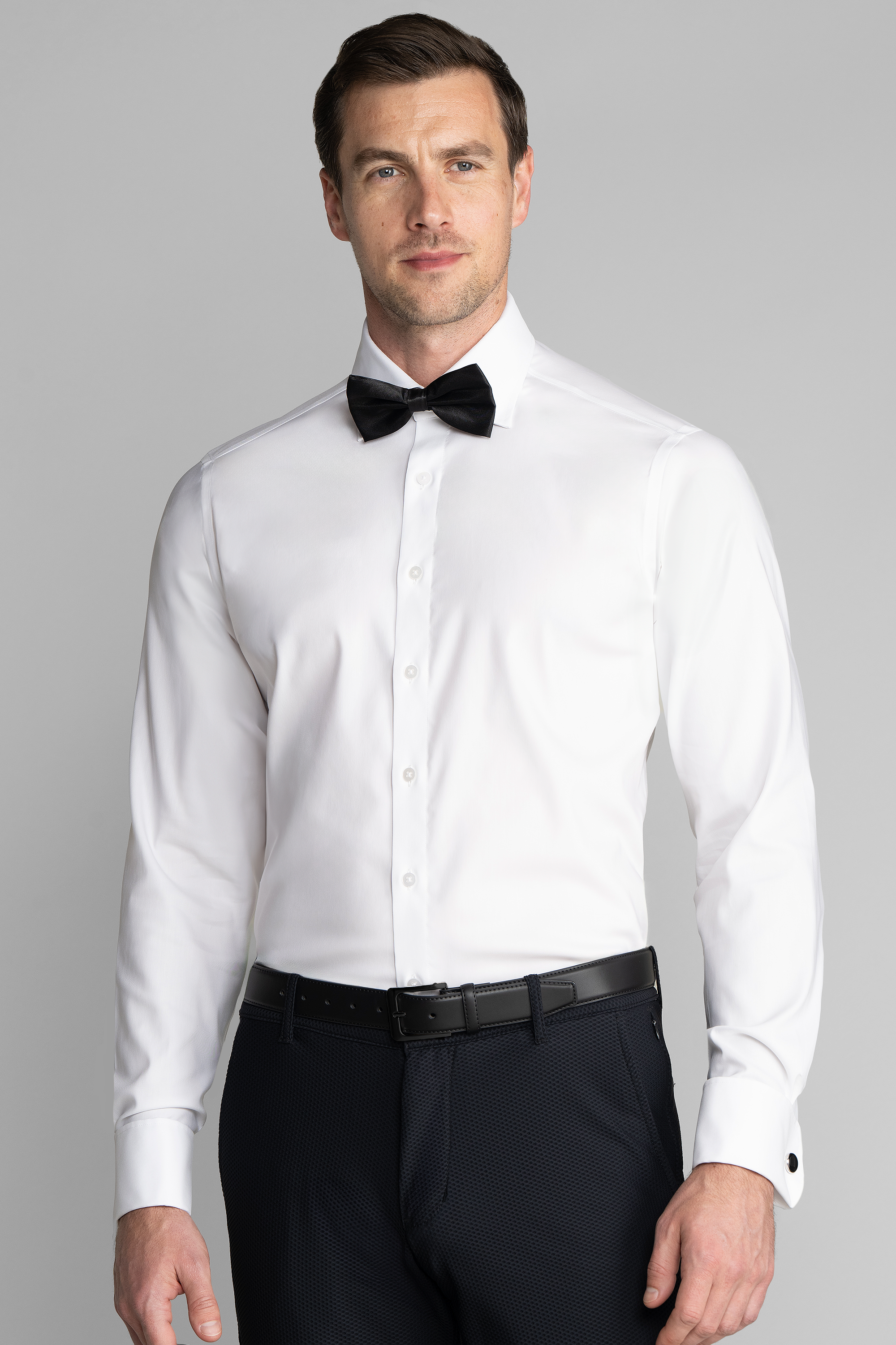 Leader Non-Iron Tuxedo Shirt // White