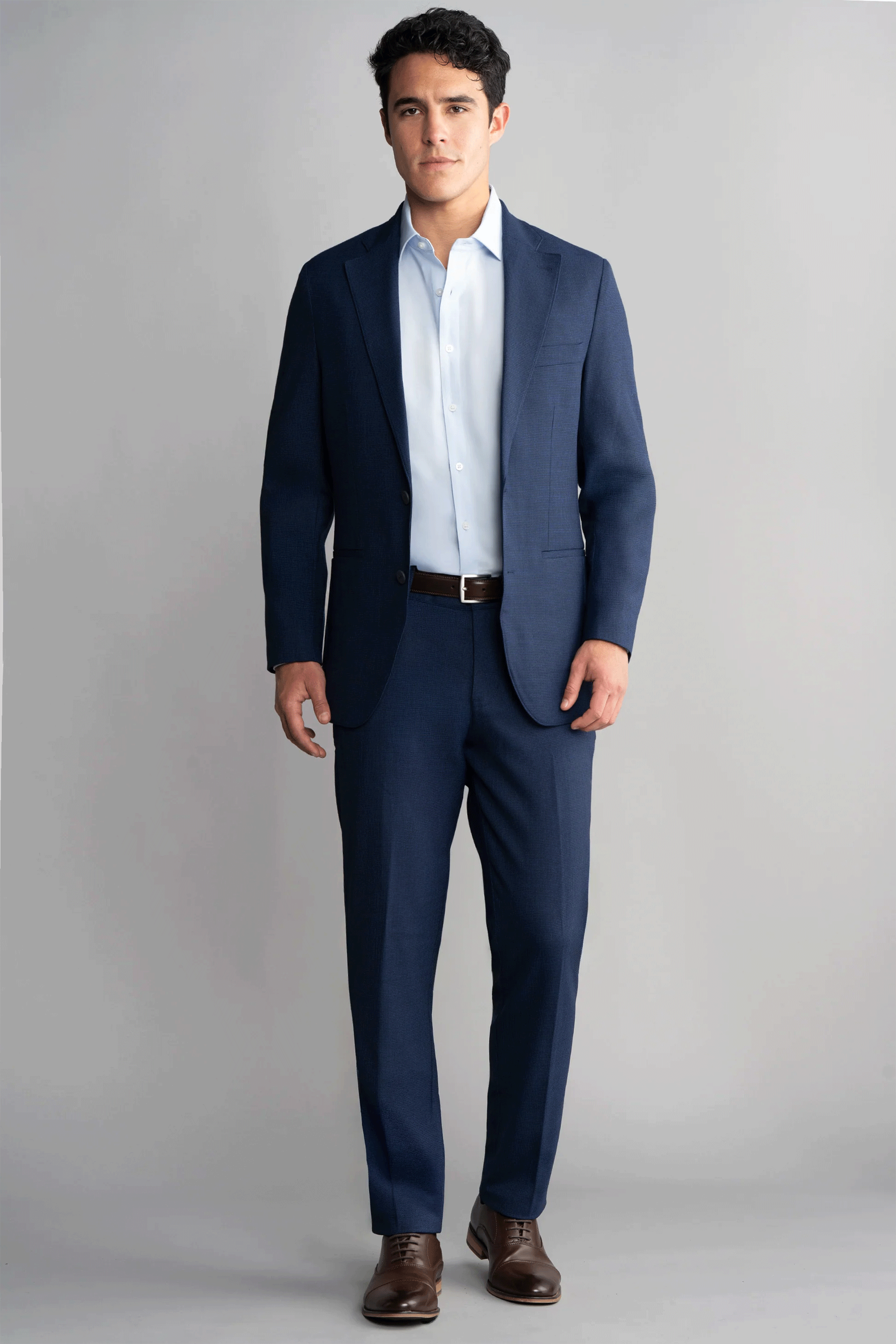Hybrid Wool Pants // Navy Puppytooth