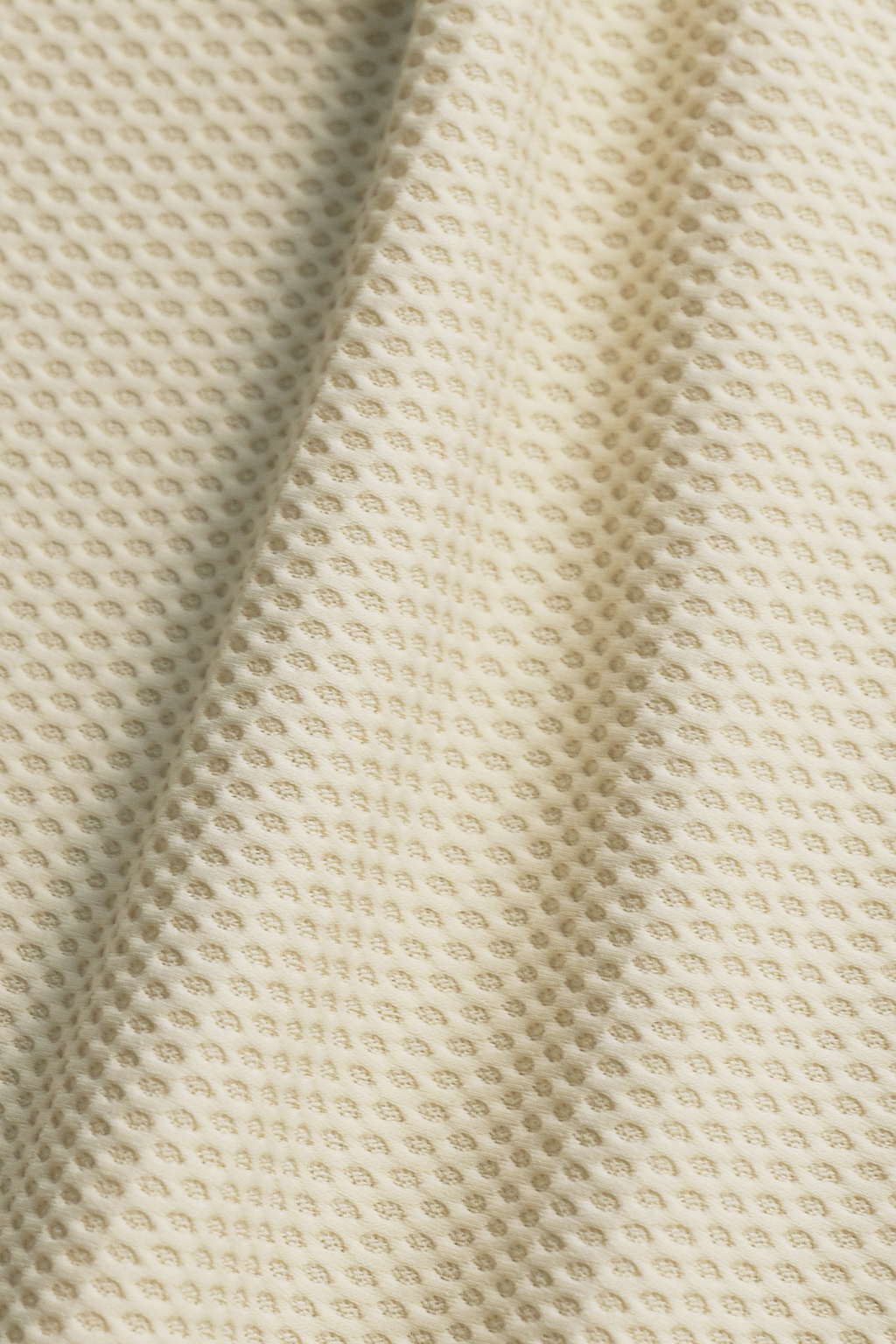 AIR Zip Polo Solid // Ecru