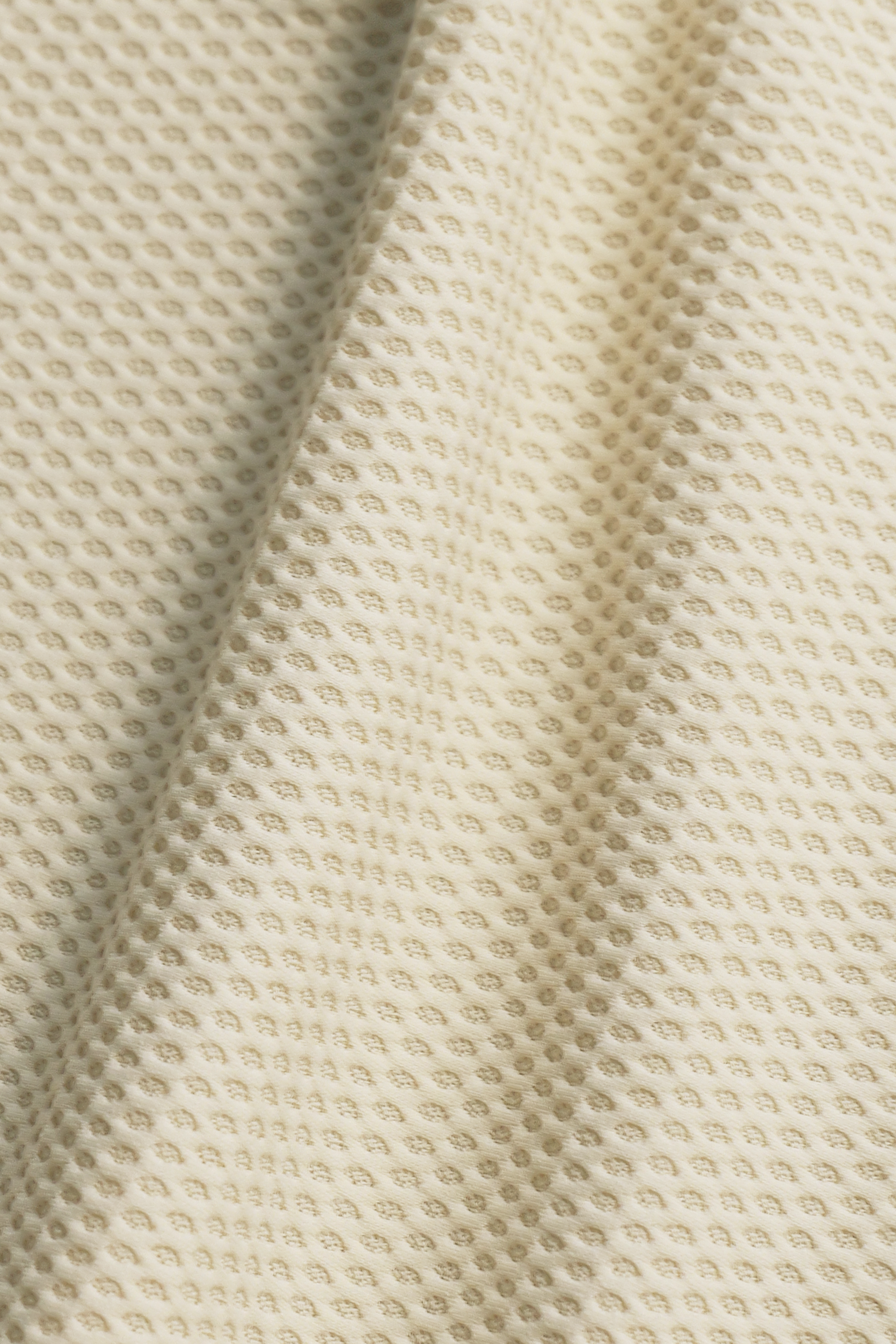 AIR Zip Polo Solid // Ecru