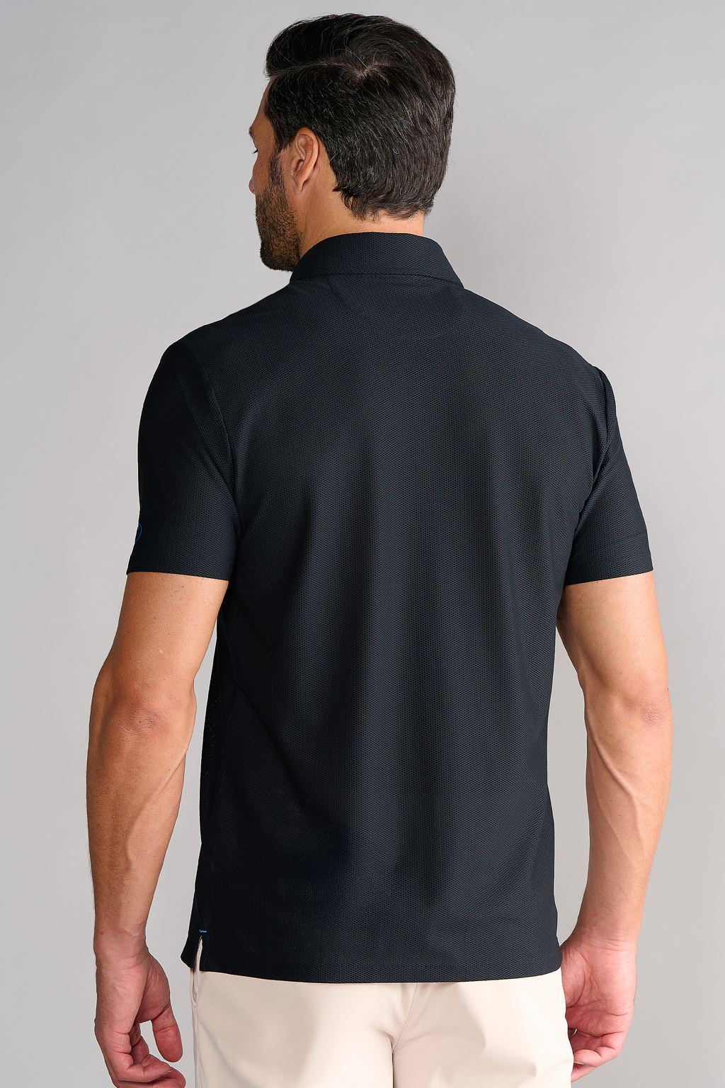 AIR 3 Button Polo Solid // Black