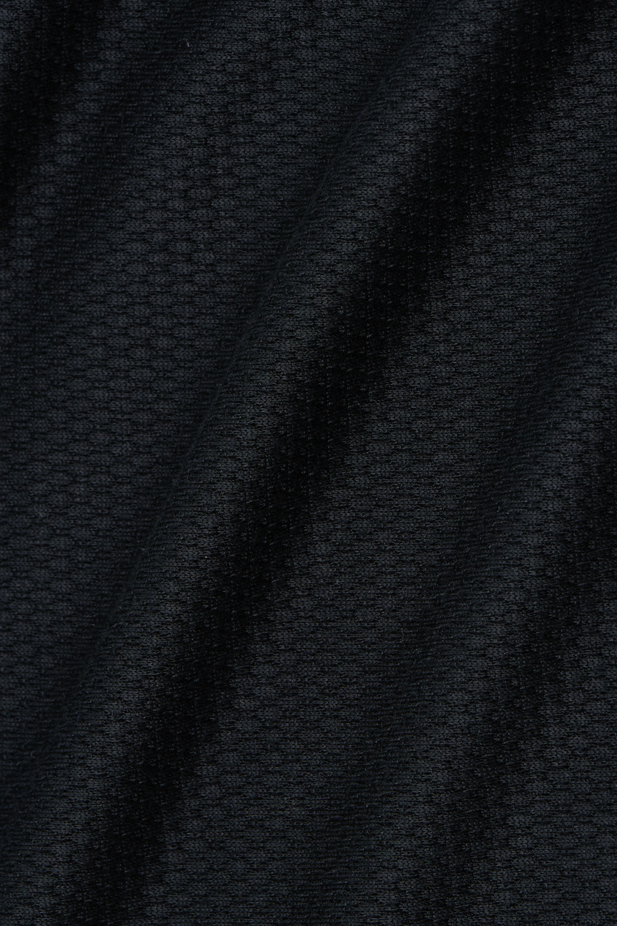Long Sleeve Sweater Polo Solid // Black