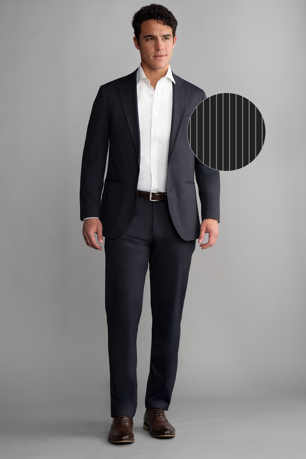 Performance Blazer // Navy Pin Stripe