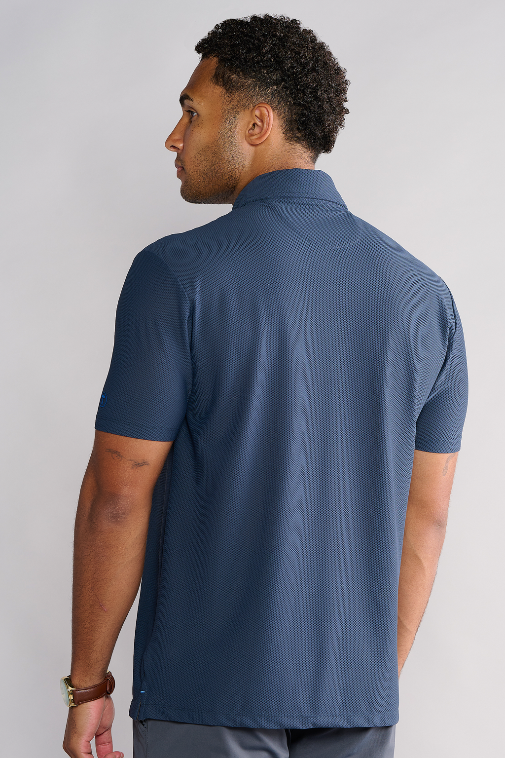 AIR 3 Button Polo Solid // Navy