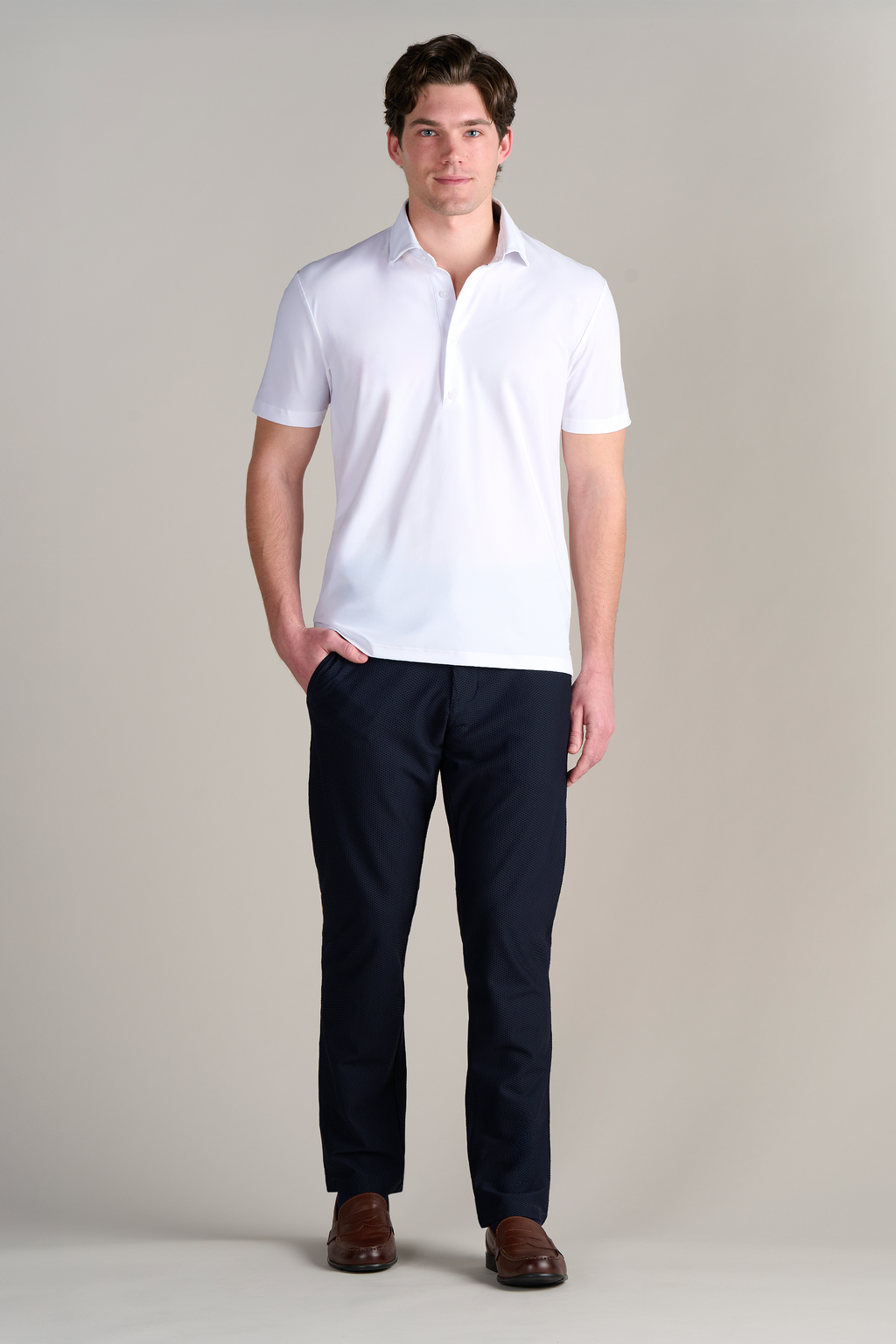 Event Polo Solid // White