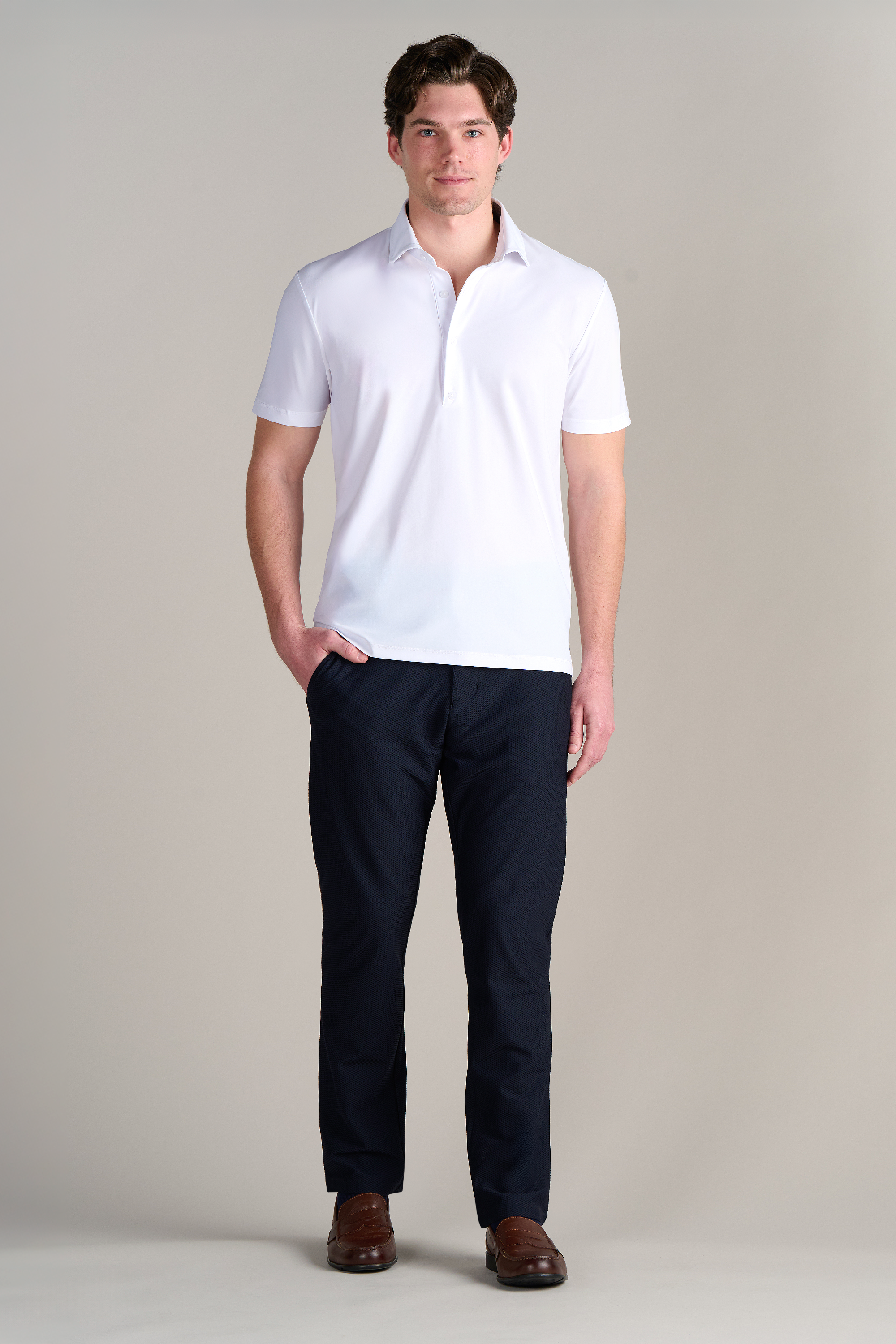 Event Polo Solid // White