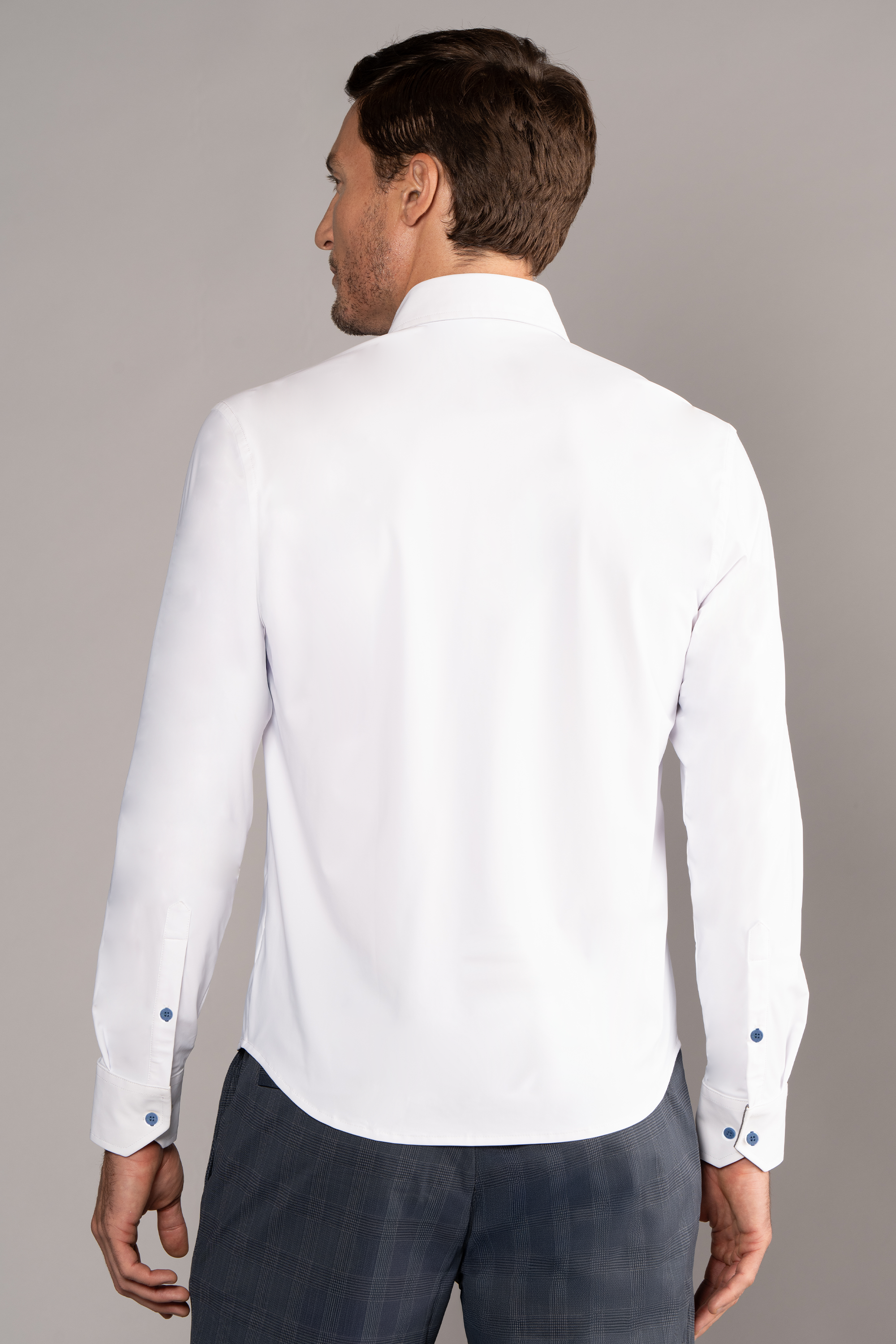 The Event Shirt Solid // White Blue